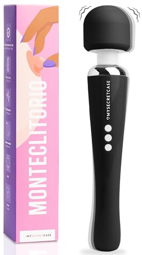 MySecretCase Magic Wand Für Frau 32cm Massagestab für Frauen Sex & Relax, Starker Vibrator für Frauen mit 20 Modi, Flexibler Hals, USB Aufladbar Klitoris Stimulator & Sexspielzeug Für Paare zu Zweit