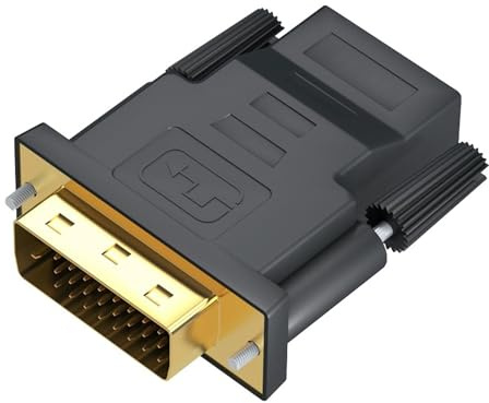 Mepsies DVI auf HDMI Adapter, DVI-D Stecker auf HDMI Buchse Adapter 1080P, Bidirektionale Konvertierung DVI (24+1) auf HDMI-Konverter für PC, Laptop,Monitor, Fernseher, Projektor und Mehr