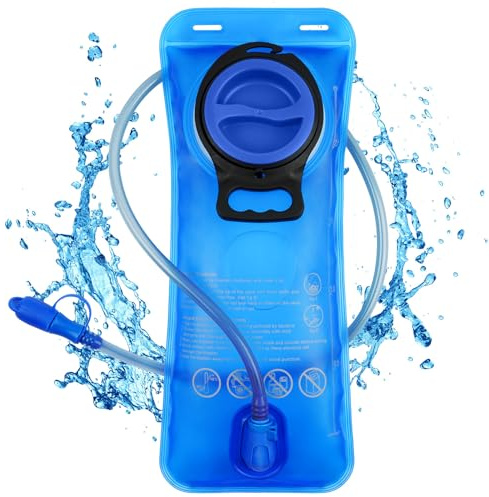 flintronic Trinkblase 1,5L/2L Wasserblase für Trinkrucksack, BPA-freies Wasserblase für Rucksack, mit auslaufsicherer Wasserreservoir, Trinkbeutel Wassertank mit Schlauch ALS Trinksystem