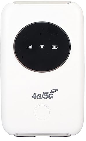 Elprico Drahtloser Tragbarer Router, 4G LTE USB-WLAN, Tragbarer WLAN-Router, 300 Mbit/s, 5G WLAN, SIM-Kartensteckplatz, USB-WLAN-Modem, Eingebauter 3200 MAh
