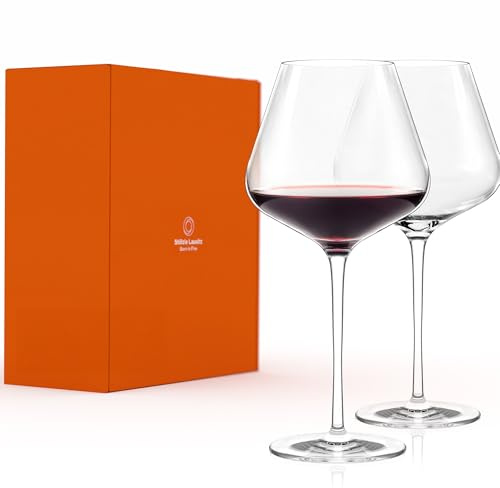 Stölzle Lausitz Burgundergläser Quatrophil 2er-Set 710ml – Elegante Rotweingläser ideal für Burgunder – Burgunderkelch aus Kristallglas für optimale Aromaentfaltung – Spülmaschinen- & Stoßfest