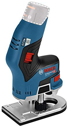 Bosch Professional 12V System Akku Kantenfräse GKF 12V-8 (Fräskopf-Schaft: 8 mm, ohne Akku/ Ladegerät)