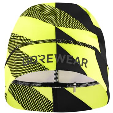 GORE WEAR Unisex Essence Light Beanie-Mütze, Neon Yellow/Black, Einheitsgröße EU