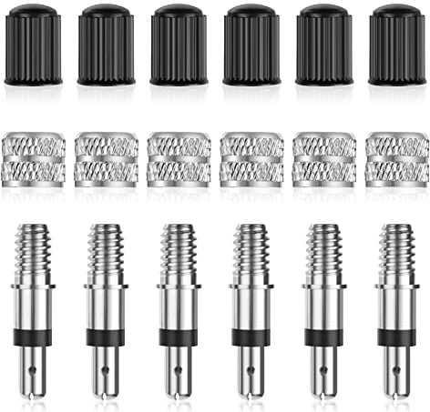 Flintronic Fahrradventil, 6 Stück Fahrradventil Adapter, Fahrrad Ventilkappe, Ventil Fahrrad Adapter, Teile Fahrradventil, für Standard Normal-Ventil Ersatz Reifenventile