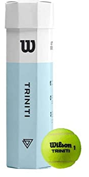 Wilson Tennisbälle, Hülle 100% recyclebar, WRT115200 Triniti Tball 3 Ball Can Schwarz