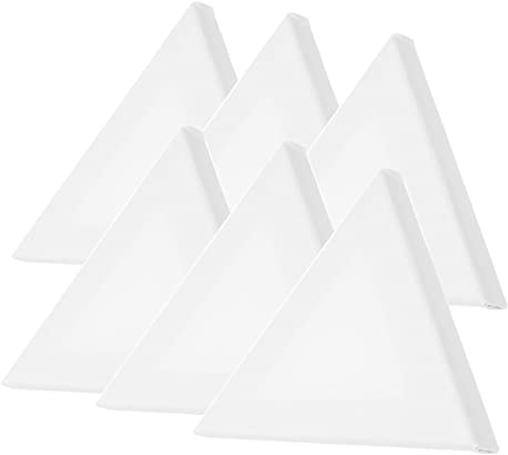 6 Stück Künstler-Leinwand, 20 cm, gespannte Leinwandrahmen, dreieckige Kunsttafel für Acryl- und Ölgemälde