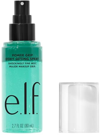 e.l.f. Power Grip Dewy Setting Spray, Ultrafeine & Langanhaltende Formel, Fixiert Das Make-Up Für Ein Hydratisiertes, Dewy Finish, Vegan & Tierversuchsfrei