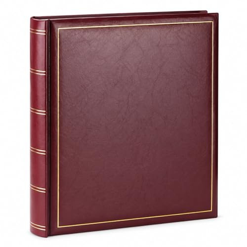 Classic Fotoalbum 30x30 cm 100 weiße Seiten Seiten Jumbo Buchalbum Fotobuch: Farbe: Rot