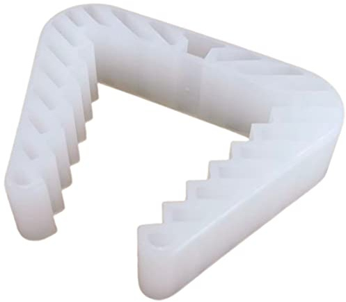 FeJu Fensterklammer | 4er Pack in weiß | 70x90mm | Fensterklemme aus Kunststoff, Fensteroffenhalter, Fensterkippschutz, Fensterstopper zum Lüften