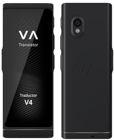 Vasco Translator V4 Sprachübersetzer | Übersetzungsgerät | Übersetzt lebenslang gratis | 108 Sprachen | Spracheingabe und Sprachausgabe | Foto Übersetzer | Farbe: Black Onyx