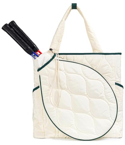TILDOSAC 2-in-1 Tennis Tote Bag Tennisrucksack Racket Rucksack Tennistasche - Extra-große Quilted Pickleball Racquet Taschen, wasserdicht und leicht für Frauen