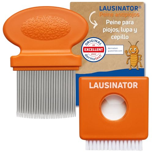 Original 3-in-1 Metall-Mensch-Läusekamm Lausinator Nissenkamm extra fein – Kinder und Erwachsene