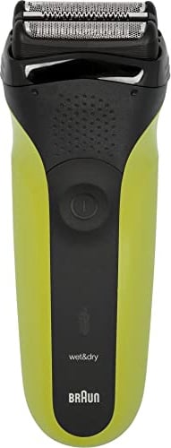 Braun Series 3 300s Elektrorasierer Herren Schwarz/Grün, Akku/Netzbetrieb, 3-fach Schersystem