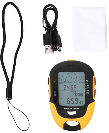 Dioche Digitaler Höhenmesser, multifunktional, Kompass, Wettervorhersage, GPS, Navigation, Thermometer, Hygrometer, Barometer, mit Taschenlampe