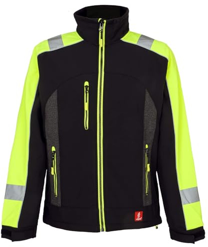 URG Softshell Arbeitsjacke Wasserdicht Winterjacke Warnjacke Fleecefutter (GL-8364) (2XL)