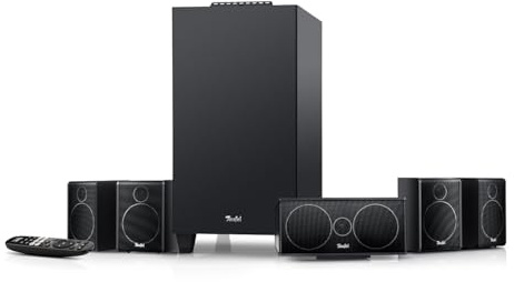Teufel CONSONO 25 CONCEPT 5.1 Surround Soundsystem mit integriertem AV-Receiver & Bluetooth 5.0, Schwarz