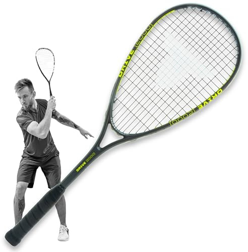 Talbot-Torro Squashschläger Drive 2000 - Leichter Allround-Schläger - Für Einsteiger & Freizeit - Graphit-Composite Rahmen - besaitet & spielbereit