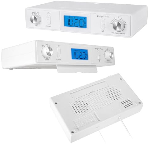 Küchenradio mit Bluetooth Krüger&Matz KM0817, Unterbauradio, LCD, Timer, Wecker