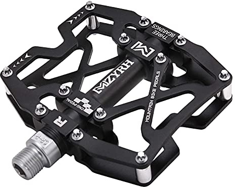MZYRH Mountainbike Pedale, ultrastarke Bunte CNC Aluminiumlegierung maschinell bearbeitet 9/16 Radversiegelung 3 Lager reiffest Wasserdicht Anti-Staub