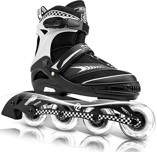 Ruthfot Verstellbare Inline Skates für Kinder Jungen und Mädchen, für Kinder von 6-12 Jahren Outdoor-Skates für Frauen und Männer