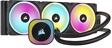 Corsair iCUE LINK H150i RGB Flüssig-CPU-Kühler - 360mm AIO - QX120 RGB-Lüfter - Passend Für Intel® LGA 1700, AMD® AM5 - iCUE LINK System Hub Enthalten - Schwarz