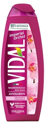 Vidal - Schaumbad Imperiale Orchidee, umhüllende Formel, Orchideenduft, Dermatologisch getestet, 500 ml