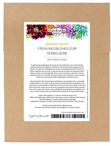 Frühlingsblüher zum Verwildern - Samenset mit 4 besonderen Blumensorten