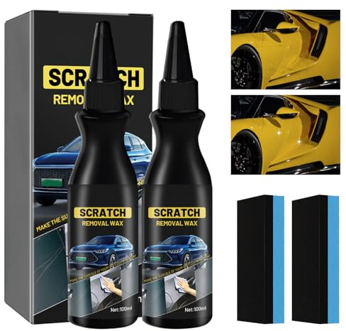 2 Stück Autolack Reparatur Polieren Paste, Autokratzer-Reparaturpaste, Kratzer Reparatur Wachs für Auto, Auto Kratzer Entferner Verschiedene Oberflächen (100ml*2)