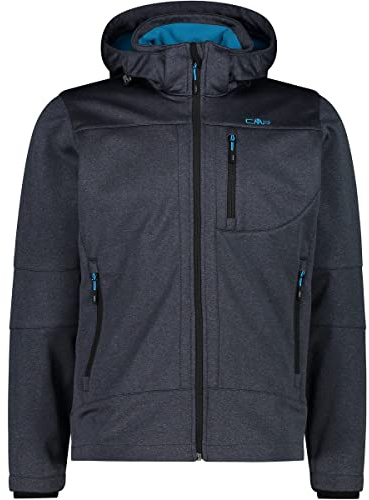 CMP - Herrenjacke mit Kapuze und Reißverschluss, Titan Mel., 46