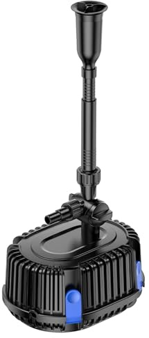 Forever Speed Springbrunnenpumpe außen 1000L/H Teichpumpe Wasserspielpumpe für Gärten, Teich, Brunnen 20W