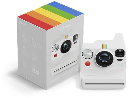 Polaroid – Now+ Generation 3 – Sofortbildkamera mit Bluetooth-Verbindung – Weiß (9161)