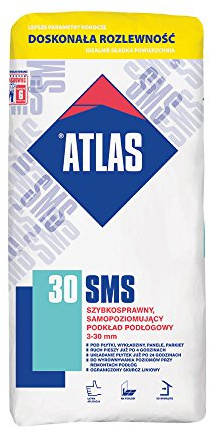 ATLAS SMS 30 - Schnellbindende, selbstnivellierende Ausgleichmasse (3-30 mm) 30 N/mm²