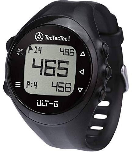 TecTecTec ULT-G multifunktionale GPS-Golfuhr, LC-Display, Golfplätze in Aller Welt vorinstalliert