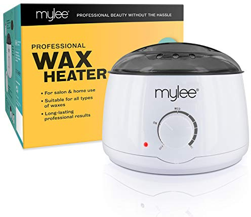 Mylee Professional elektrischer Wachserhitzer für alle Wachstypen, Wachsschmelzer für die Enthaarung, Enthaarungserhitzer mit anpassbarer Temperatur und eingebauter Thermo-Sicherheitskontrolle, 500ml