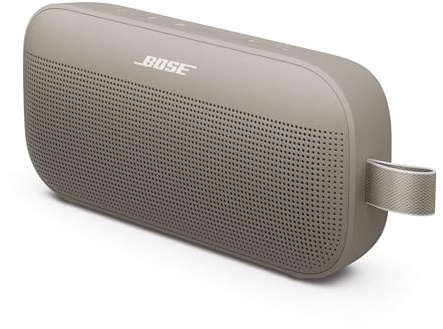 Bose SoundLink Flex Tragbarer Bluetooth Lautsprecher (2. Gen.), Tragbarer Outdoor Lautsprecher, wasserdicht und staubdicht, mit naturgetreuem Klang, bis zu 12 Stunden Akkulaufzeit, Sandstein