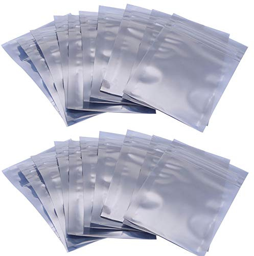 SUNFUA 100 Stück Antistatische Tasche für ESD 100 mm x 150 mm Translucence Antistatische Wiederverschließbare Beutel für SSD HDD und Elektronisches Gerät