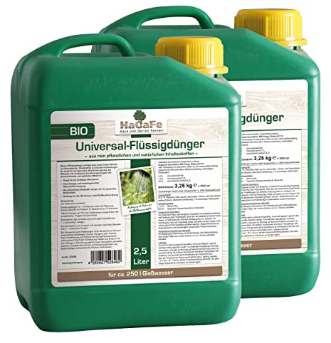 HaGaFe Bio Universal Flüssigdünger Blattdünger Universaldünger Dünger f. a. Kulturen (5 L (2 x 2,5 L))