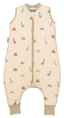 molis&co - Baby Schlafsack mit Füßen 2.5 TOG - Ganzjahres Schlafsack - Babyschlafsack mit Beinen - 100% Baumwolle (Oeko-TEX 100), Winterschlafsack Premium Qualität - Dinos (80 cm)