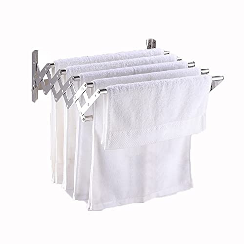 LLLD Edelstahl Rostfrei Wandwäschetrockner Scherenwäschetrockner Ausziehbar Wäschetrockner Wetterfest Für Badezimmer Terrasse Und Balkon Einfache Montage (Size : 50 * 30cm)