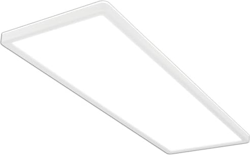 BRILONER - LED Deckenlampe mit indirektem Licht, 58cm, 22W, 3.000lm, flach, neutralweiße Lichtfarbe, Lampe, Deckenleuchte, Wohnzimmerlampe, LED Panel, Küchenlampe, Wohnzimmerleuchte, 58x20x3 cm, Weiß
