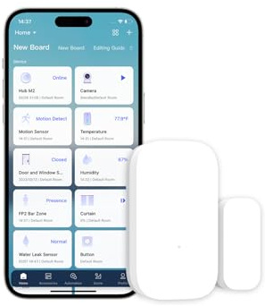 Aqara Zigbee Tür- und Fenstersensor, Wireless Mini | für Smart-Home-Sicherheit, benötigt Aqara Hub, kompatibel mit Apple HomeKit, Home Assistant, Alexa, Google Home, IFTTT