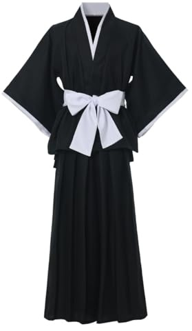 GRACEART Unisex Anime Yukata Kimono Umhang Japanische Traditionelle Samurai Hakama Uniform