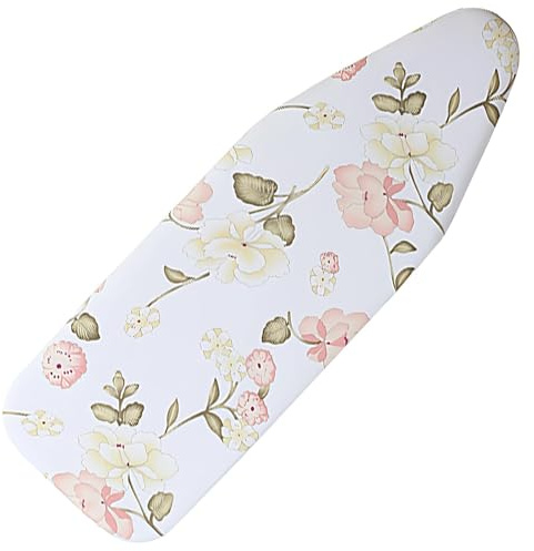 Bügelbrettbezug 110 x 40 cm, Stabiler Stoffbezug Für Bügelbretter, Ideal Für Haushalt und Wäschepflege, Stehendes Bügelbrett Aus Baumwolle Langlebig, Waschbar, Leicht Aufzuziehen