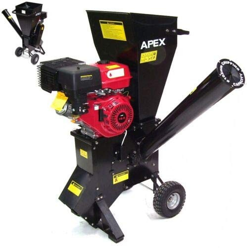 D&L 15 PS Benzin Gartenhäcksler Häcksler Holzhäcksler 102mm Motorhäcksler Garten, Holz-Shredder Gartenschredder AWZ