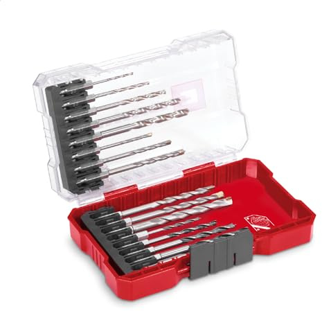Original Einhell M-CASE 16-tlg. Bohrer-Set (Holzbohrer, Steinbohrer und Metallbohrer mit E 6.3 Schaft für Akkuschrauber und Bohrmaschinen inkl. Aufbewahrungsbox)