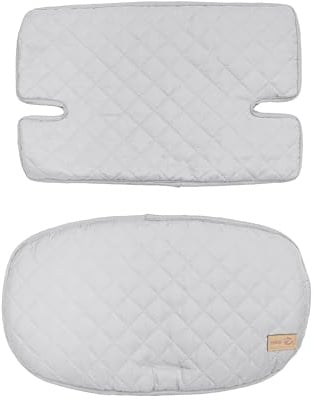 roba Sitzverkleinerer roba Style - Sitzkissen 2-teilig für alle Sit Up Hochstühle - Sitzpolster für Babyhochstuhl in Grau