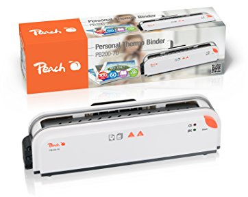 Peach Thermobindegerät A4 - schnell startklar - nur 1 min. Bindezeit - einfachstes und schnellstes Bindesystem - PB200-70A