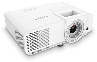 Philips, Propix 850, professioneller Beamer, DLP, Heimkino, erweiterte Bildkorrektur, 1920 x 1080 Pixel, Full HD, interne Lautsprecher mit 2 Watt, Lumen: 4000 ANSI, Weiß