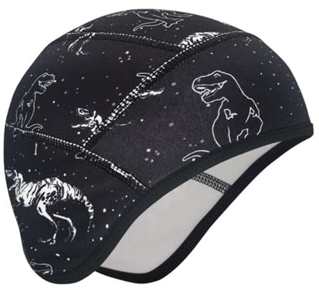 Amexo Fahrrad Mütze Kinder, Helm Unterziehmütze Winter Kinder, Wintermütze für Fahrradhelm, Unisex Kinder Helmmütze Mütze Laufmütze