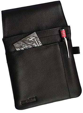 Kellnertasche Leder für Kellnerbörse Kellnerholster Kellnerhalfter schwarz - Top!!!